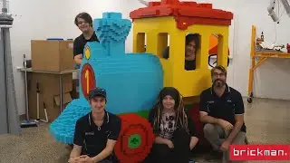 LEGO&reg; DUPLO brick Train Timelapse