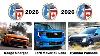 Победители NACTOY 2026 на Детройтском автосалоне: Dodge Charger, Ford Maverick Lobo и Hyundai Pal...
