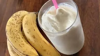 BANANA SHAKE WITH VANILLA ICE CREAM
