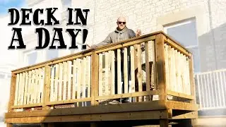 DIY RAISED DECK - Deck in a day... well sort of!