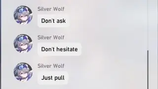 Silverwolf Urges You to Pull in her Banner.. She Has Terrible Luck LOL (Honkai: Star Rail)