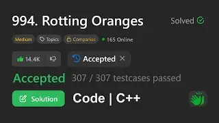 Rotten  oranges | Leetcode 994 | BFS - using Queue