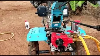 Agrimate power weeder with HTP sprayer attached