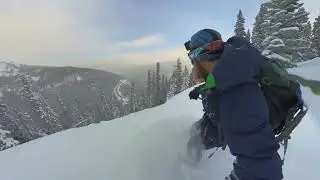 Splitboarding Berthoud Pass Colorado, New Years drops and face shots! (with an insta360x3)