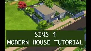 Modern Home with green roof | Sims 4 Speed Build