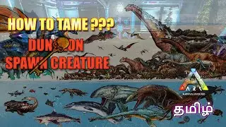 HOW TO TAME DUNGEON SPAWN CREATURE INSIDE THE DUNGEON | ARK MOBILE | TIPS & TRICKS | RAPTORS GAMING