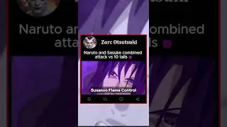 Naruto and Sasuke combined attack 🤯 || #shorts #shortvideo #naruto #narutoshippuden #sasuke