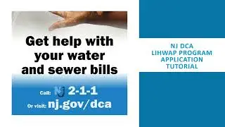 NJ DCA LIHWAP Application Tutorial