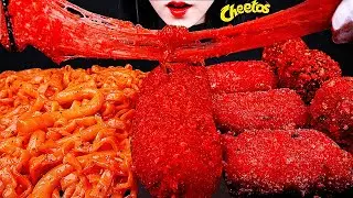 ASMR SPICY FIRE NOODLES, 까르보 불닭 볶음면, CHEESE BLOCK, CORN DOG, CHEESE SAUCE, 치즈 블럭 먹방, 치토스 핫도그 MUKBANG