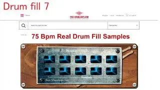 75 Bpm Real Drum Fill Samples