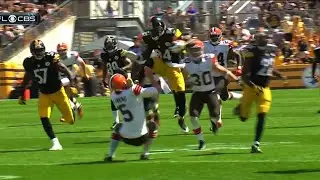 Antonio Brown Kicks Punter In The Face 2014 Browns At Steelers (4K)