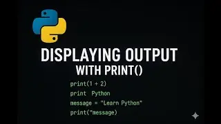displaying output in python