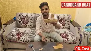How to make a working Cardboard Boat! ⛵ (Easy & 0% Cost) 
