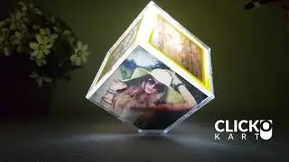 Customized Rotating Cube With Led