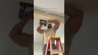 Faux Wood Beam Install #shorts
