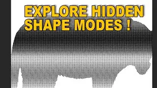 Photoshop : Explore Hidden Vector Shape Features Using Bitmap Mode (Halftone Etc)