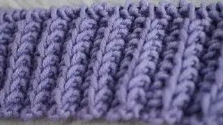Уютный плед Heather's Cozy Throw, вязаный вдоль, имитация резинки, пряжа 1