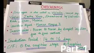 Chickenpox #diseases #medicalnotes #medicine #notes #youtube #chickenpox #part1
