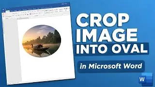 How to crop image into oval shape in word || BACK-SPACE