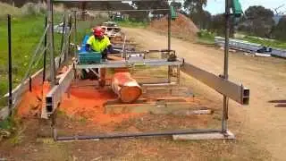The Big Drop - Part 2. Milling Red gum with the Lucas Mill