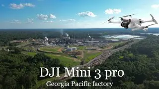 Drone footage over factory DJI Mini 3 pro
