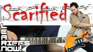 Scarified Lesson Paul Gilbert (Racer X) Main Guitar Riff With Tabs