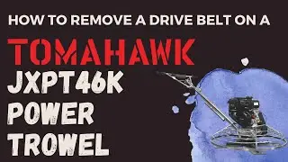 How To Remove The Drive Belt On A JXPT46K Power Trowel | South Bay Repair Shop