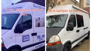 Camper-van  conversion from old work van into a camper