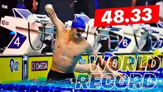 WORLD RECORD 100m Backstroke RACE & ANALYSIS - 48.33 Coleman Stewart (Naples, Italy)