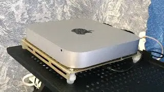 Как сделать ножки для полочки подставки для компьютера Apple Mac Mini из пробок от лосьона Nivea Men