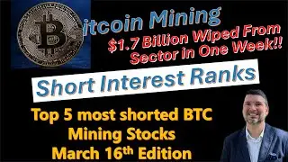 Bitcoin Mining March 16th Short Interest Rankings