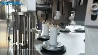 Automatic plastic tube filling and sealing machine