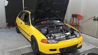 Dolf Dyno Tuned Honda Civic EG4 K20A2 Nitrous Dyno Run