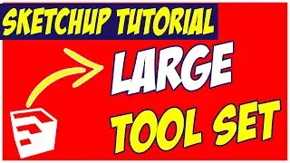 02 Командные функции в большом наборе панелей инструментов - Sketchup Tutorial House