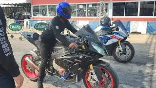 นักเเข่ง ลองS1000RRคันเก่าพี่ขิม ต้นบารี่VSเบลอิกึ S1000RRGen2 น้องเยมันส์ กับ น้องเมก้า ไครจะชนะ!