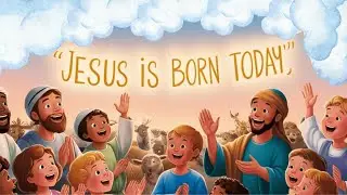 Jesus Is Born Today | Nativity Scene with Twinkling Stars
