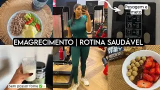 ROTINA SAUDÁVEL | novos hábitos, exercícios, emagrecimento ✨ #umdiacomigo #vlog 