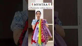 Myntra Saree haul | EORS Sale #myntra #cottonsarees #myntrafinds #sareehaul #shorts #myntrasale2025