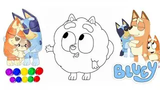 Bluey Drawing, Painting & Coloring For Kids and Toddlers | Bluey Heeler Creative Play