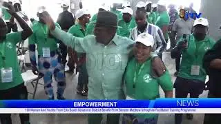 100 Women & Youths in Edo South Sen. Dist. Benefit from Sen. Matthew Urhoghide's Training Program