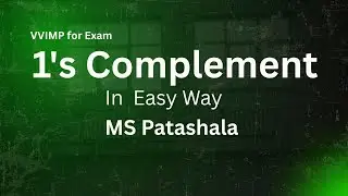 1's Complement Explained Easily | Binary Number Representation