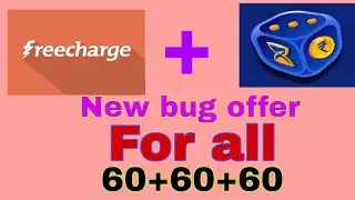 Freecharg new bug and new trick #freechargeoffer #bugoffer
