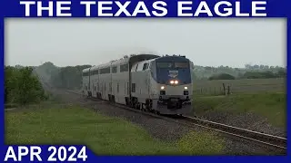 Amtrak's Texas Eagle flies through McGregor, TX