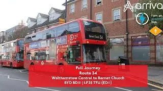Full Journey | Route 34 to Barnet Church | Brand New BYD BD11 ⚡ | ED1 (LF25 TFU)