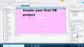 How to Create Project in Visual Studio - Visual Basic - Lecture # 5