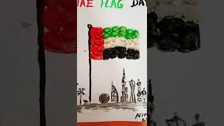 UAE flag day|| painting #shorts #youtubeshorts #uae