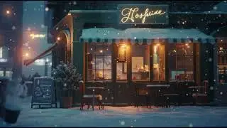 Cozy Winter Café in the Snow | Lofi Music to Relax & Study