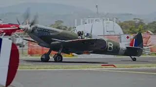 SPITFIRE RAW AUDIO! Mk IX MH603 (VH-IXF) Warbirds Over Scone 2022
