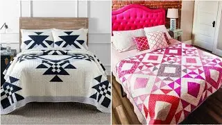 💎Beautiful new Latest quilted patchwork bedsheet cover by pop up fashion 💥