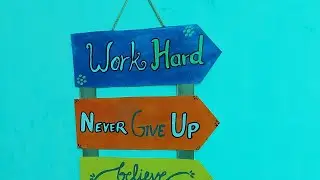 Old Poster or Calendar DIY || Very easy motivational board #motivationalboard #quotesaboutlife #diy